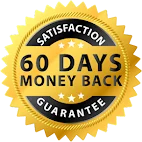 60 days money back satisfaction guarantee badge