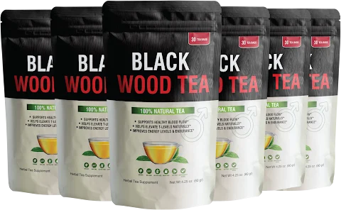 Black Wood Tea 6 packs, 6 month supply